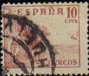 z vendido ESPAÑA 1940 917 Sello Rodrigo Diaz de Vivar. El Cid 10c Usado Espana Spain Espagne Spagna Spanje Spanien 
